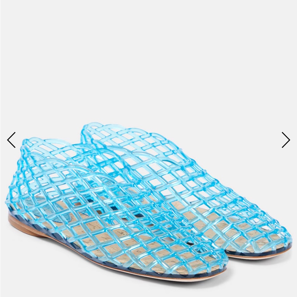 BNIB The Row Mara Flat Blue Size 38.5 Jelly Shoes SOLD OUT